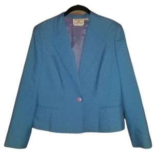 Vintage Plum Tree Single Button Blazer Blue Size M